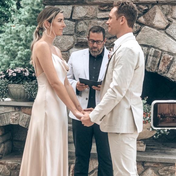 Fame and Partners Strappy Draped Gown - Picture 2 of 3